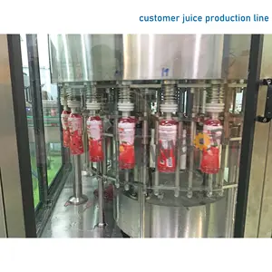 3in1 Plastic Pet Bottle Vegetable Fruit Juice Ade Filling Bottling Injection Cap Sealing Capping Machine