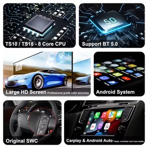 Gerllish - Navegador GPS OLED de 13 Pulgadas con Android Auto, CarPlay, WiFi Integrado, Radio FM, Reproductores <span class=keywords><strong>MP3</strong></span>/MP4 para Patrol Y62 Infiniti - Product Image 5