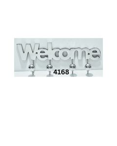 Luxury Silver Welcome <b>Wall</b> Mounted <b>Hook</b> Rack Decorative Metal Coat <b>Hook</b> Entryway <b>Key</b> Holder Available at Best Price - Product Image 4