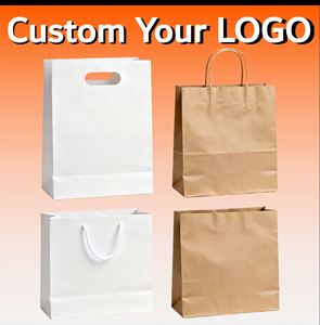 Bolsa de Papel Kraft Ecológica Impresa Personalizada para Envasado de Galletas y Fideos, Bolsa de Panadería Biodegradable Resistente a la Grasa para Llevar - Product Image 3