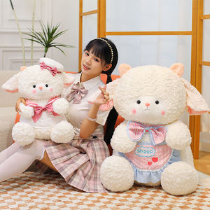 Nouveauté créative, le mouton marin, jouet en peluche, agneau assis, animal en peluche, jouet doux et apaisant pour le mouton endormi - Product Image 4