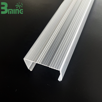 Couverture LED en acrylique moderne Bming pour intérieur, lentille de diffusion PMMA, lentille de forme Fresnel pour éclairage LED