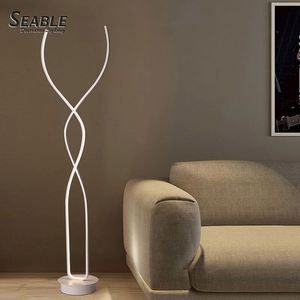 Diseño Creativo buen <span class=keywords><strong>precio</strong></span> CCT ajustable led lámpara de PIE <span class=keywords><strong>BLANCO</strong></span>/Negro lámpara de iluminación - Product Image 4