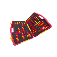 Ensemble d'outils isolés professionnels 31 pièces, kit d'outils d'électricien en acier avec sac de transport pour réparation et entretien électriques