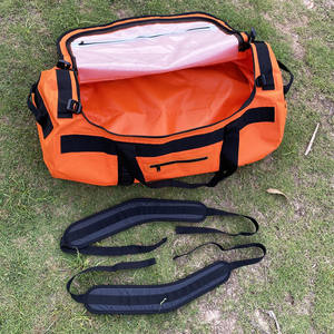 Toptan ODM/OEM 90L 500D PVC açık su geçirmez branda sırt çantası sapanlar ile silindir seyahat çantası su geçirmez - Product Image 3