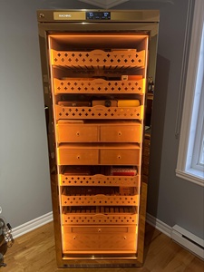 Humidor de cigarros Mon5800A de mayor capacidad listo para enviar con cajón envejecido Sistema de refrigeración por <span class=keywords><strong>agua</strong></span> Gabinete de cigarros - Product Image 4