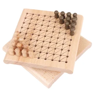 Đồ Chơi Montessori Nhật Bản Trẻ Em Thân Thiện Với Môi Trường Vật Liệu Tre Ludo Board Game Đồ Chơi Giáo Dục