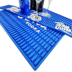 Printed Silicone PVC Pub Mat Rubber Beer Spill Pad Bar <b>Runner</b> Drip Tray Non Slip Service Mat Table Pad Coaster Placemat - Product Image 4