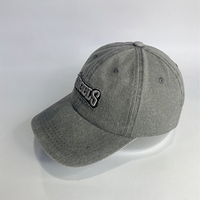 Gorra de Béisbol Unisex con Logotipo Bordado en Gris, Personalizable, Versátil, de Diseño, para Primavera y Otoño
