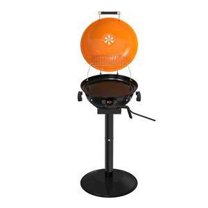 Electric Grill 17-Inch Round Apple Shape Smokeless Indoor Outdoor BBQ Home Use - Product Image 3