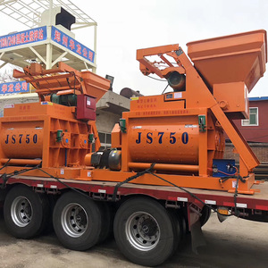 Équipement de mélange de béton d'ingénierie, station de mélange, mélangeur à double arbre horizontal forcé Js750, petite station de mélange - Product Image 4