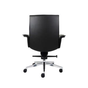 เก้าอี้หนังสำหรับผู้บริหารแบบทันสมัยปรับความสูงได้ทำจากอลูมิเนียมขัดเงา - Product Image 5