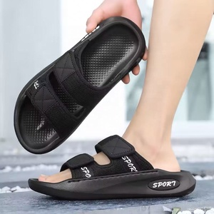 Sandales à plateforme pour hommes, style slip-on, pour l'été, sport, haute qualité, antidérapantes, avec boucle, pour la plage, loisirs en plein air, semelle intermédiaire en PVC personnalisée - Product Image 1