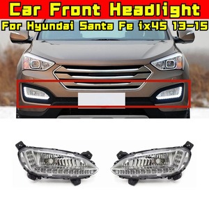 ไฟตัดหมอกหน้า LED สำหรับ Hyundai Santa Fe ix45 ปี 2013-2015 ไฟหน้า LED ซ้ายขวา อะไหล่ตกแต่ง - Product Image 1