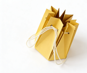 Custom kraft paper shopping bags with handles, eco-friendly and durable, suitable for retail and packaging. - Product Image 4