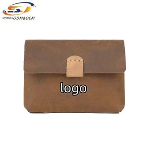 <span class=keywords><strong>กระเป๋า</strong></span>ใส่บัตรมินิทำมือสไตล์เรโทรแบบใหม่ หนังวัวแท้ ใช้เป็นกระเป๋าใส่เหรียญและใส่หูฟัง - Product Image 1