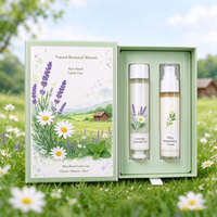 Boîte cadeau cosmétique rigide personnalisée de qualité supérieure, motif floral botanique, emballage en papier artisanal personnalisé pour ensemble de soins de la peau