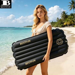 Tapis de surf gonflable ultra-léger portable, planche de surf gonflable à haute vitesse avec pression d'air réglable pour la pratique du surf sur les vagues de plage - Product Image 5
