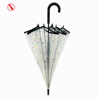 YS-1140 Parapluie Transparent Grande Taille en POE, 8 Baleines, Forme Dôme, Ouverture Manuelle, Impression Logo Personnalisé, Idéal Jours de Pluie pour Adultes – Fournisseur d'Usine