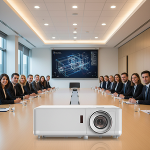 Projecteur laser DLP LNF7185 5000 Lumens Android 9 Correction automatique de la distorsion trapézoïdale pour moteur optique scellé 1.4a <span class=keywords><strong>3D</strong></span> 4K Portable - Product Image 2