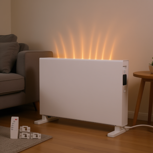 Radiateur électrique mural 1500W avec télécommande tactile, 3 modes, minuterie 24H, pour chauffage domestique - Product Image 2