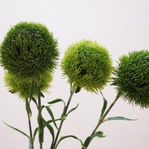 Premium Artificial suave decoración verde pompón Dianthus moderno Hotel arreglos florales para boda MESA DE Navidad para Pascua - Product Image 4