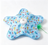 Jouet pour chat de luxe en plastique souple, motif géométrique/dessin animé mignon, jeu interactif de cache-cache automatique, résistant aux morsures, puzzle doux