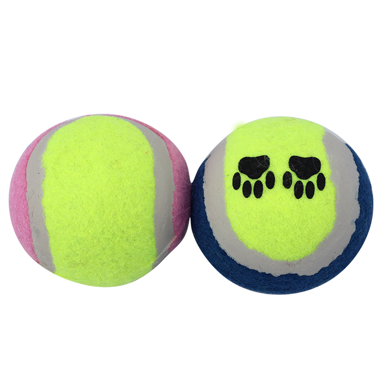 Теннисные мячи по заводской цене, цветные резиновые интерактивные жевательные игрушки для собак, теннисные мячи для тренировок, игрушки для домашних животных