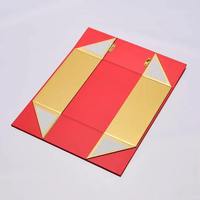 Caja Magnética Plegable de Lujo Personalizada, Elegantes Cajas de Papel Hechas a Mano con Asa de Cuero para Regalo