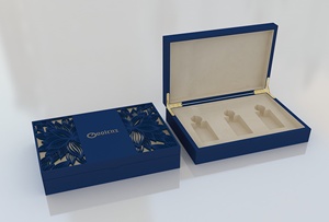 Boîte en bois de parfum avec logo personnalisé très brillante de luxe personnalisée boîte d'emballage cadeau boîtes à bijoux en bois en gros - Product Image 4