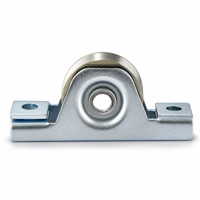 Roue de guidage industrielle pour porte coulissante d'armoire, à gorge concave-convexe, avec poulie et chariot de déplacement