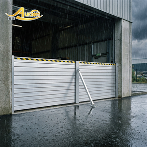 Système de protection contre les inondations en aluminium, robuste, rigide, déployable, pour sites municipaux, industriels, rues, blocage d'eau - Product Image 1