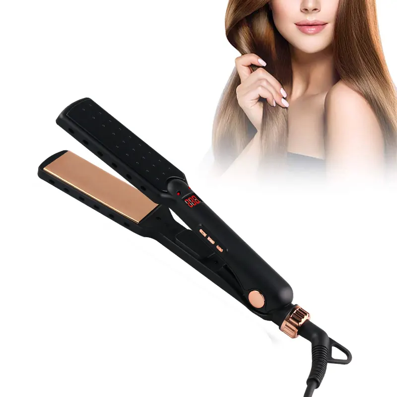 Plancha Cabello 230 Temperatura Steam pod Locken wickler und Haar Glätte isen Haar glätten