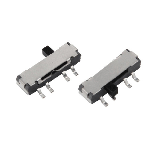 Mini DP3T Vertical Slide Switch SMD/SMT 3-Position 1.5A High Current Flashlight Switch