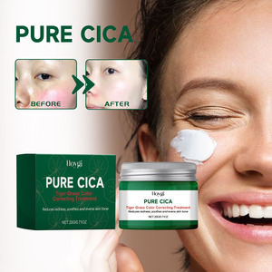 Crème hydratante pour le visage Hoygi PURE CICA Traitement correcteur de couleur à l'herbe du tigre Réduit les rougeurs, apaise et unifie le teint - Product Image 2