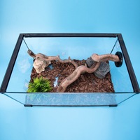 Végétation artificielle réaliste pour reptiles, branches de bois flotté simulées, décoration de terrarium pour dragon barbu, lézard, serpent, gecko