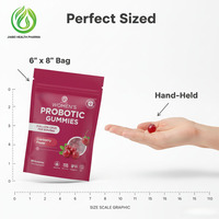Gummies Probiotiques pour Femmes Adultes Canneberge 5 Milliards UFC - OEM ODM Santé Digestive et Osseuse Sans Gluten Supplément Céto 60 Unités