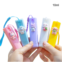 Nouvelle Bouteille de Parfum Vide Rechargeable 10ml, Motif Animal de Dessin Animé Mignon, Luxe, Portable, avec Pendentif Porte-clés et Cordon, Flacon Vaporisateur