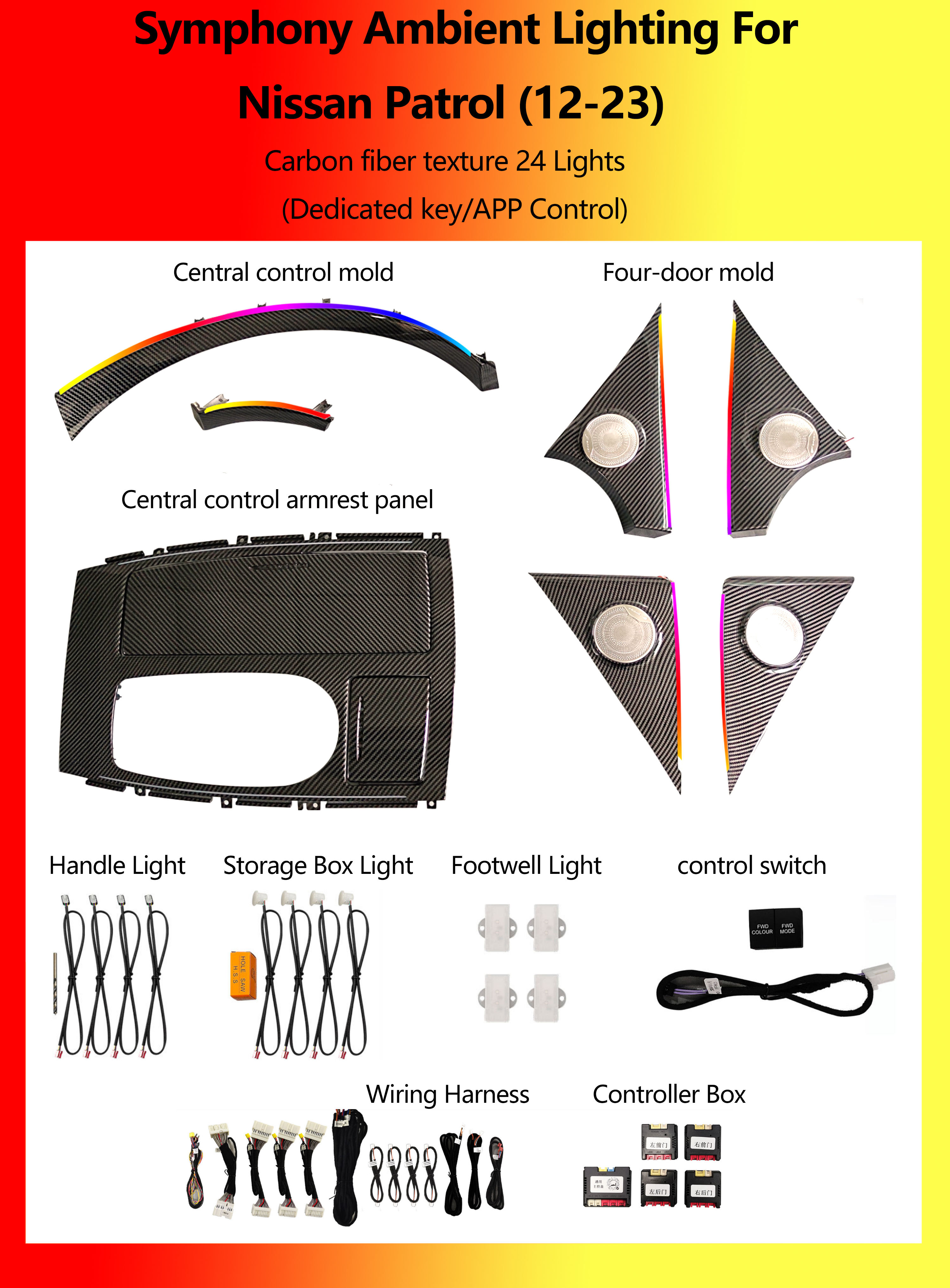 นิสสัน แพทรอล ลายคาร์บอนไฟเบอร์ Symphony 24 ไฟ