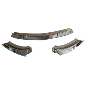 Kit de lèvres avant pour Mercedes-Benz Classe A W177 2019, fibre de verre noire, trois sections, pièce de modification A177 - Product Image 1
