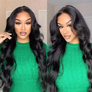 Perruque brésilienne HD pré-épilée de 40 pouces, 13x4/13*6, sans colle, dentelle transparente, double épaisseur, cheveux humains, brun chocolat, longue, 200% de densité - Product Image 5