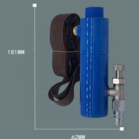 Casque de sablage bleu avec filtre à air intégré et thermostat – Casque de sécurité pour sablage