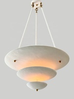Crème glacée Design Moderne Suspension Lampe Led Art Blanc Plâtre Lustre Intérieur Salle À Manger Luminaire Pendentif pour Maison