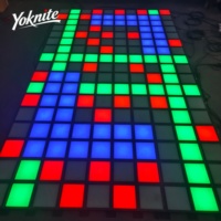 Dalles de sol interactives à LED pour jeux de saut pour les aires de jeux pour enfants et les parcs de trampolines