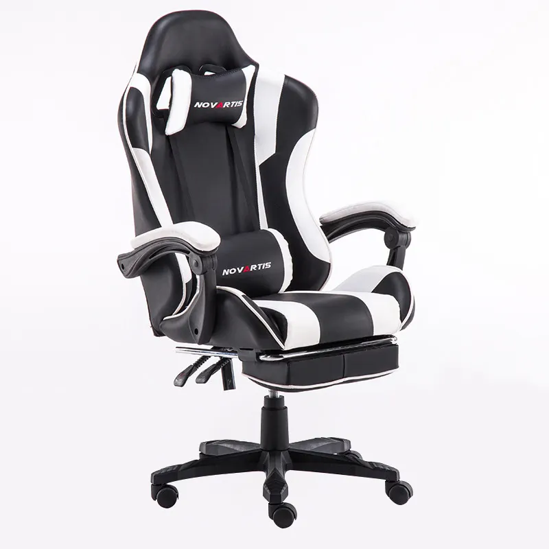 Grosir kursi komputer Game balap, kursi Kulit putar Pc pemain Game kantor Silla Gamer