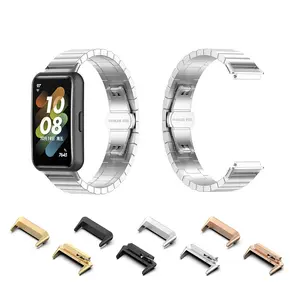 Accesorios de repuesto para correa de reloj Huawei Band 7, adaptador de conector de Metal con Pin de acero inoxidable, lote de 2 unidades