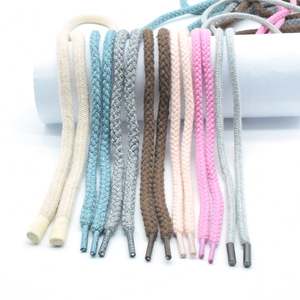 Cordones Personalizables 100% Algodón con Diseño Trenzado y Recubierto para Bolsos, Prendas, Ecológicos, de Alta Tenacidad, Reemplazo de Cordones para Zapatos - Product Image 1