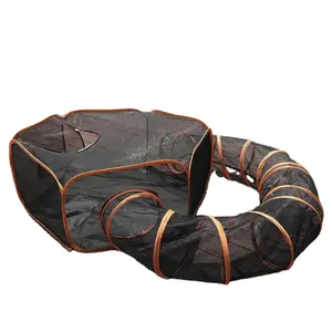 Commercio all'ingrosso della fabbrica per interni ed esterni animali domestici 2-in-1 gioco tenda pieghevole portatile lavabile ecologico pet tunnel