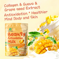 Poudre de lait au collagène avec extrait de goyave et de pamplemousse, saveur mangue, boisson lactée instantanée en poudre, lait éclaircissant pour la beauté de la peau