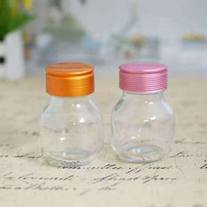 Nahrungs ergänzungs mittel Paste Pille Vitamin Tablette Pulver Trank Medizinische Chemie Glasflasche 80ml Spezial fett körper mit geripptem Deckel - Product Image 6